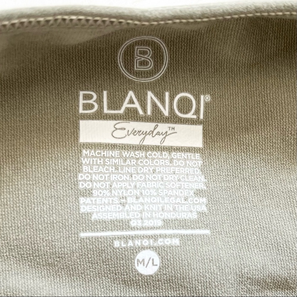 BLANQI NWT Everyday Maternity Racerback Tank Dress In Sage Green Size M/L - Picture 4 of 8